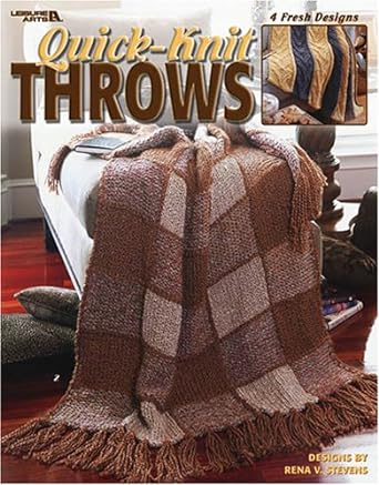 Quick-Knit Throws (Leisure Arts #3615) Paperback – January 1, 2004