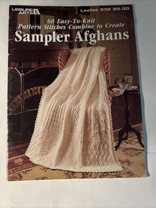 60 Easy to Knit Pattern Stitches Combine to Create Sampler Afghans Leaflet 932 Leisure