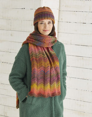 10027 Jewelspun Hat & Scarf Pattern Leaflet