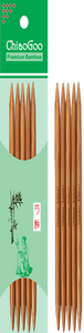 ChiaoGoo Bamboo Double Point 6" Knitting Needles-Patina (1036)