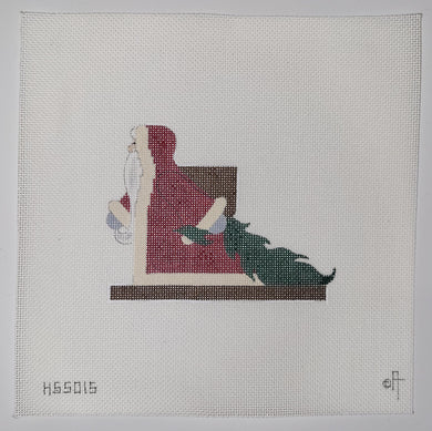 Santa Dragging Tree (HS5015)