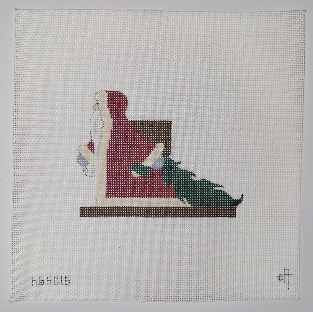 Santa Dragging Tree (HS5015)