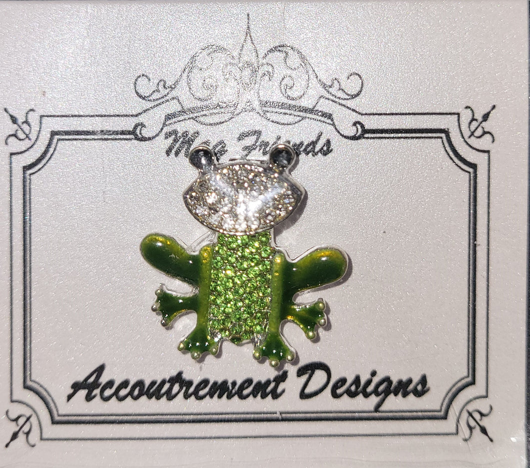 Green Jewel Frog Needleminder Magnet