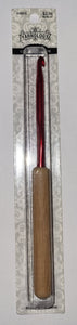 Yarnology Aluminum with Bamboo Handle Crochet Hook - Size I (5.5 mm) 6" (15.2 cm)