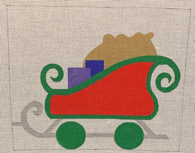 Christmas Train Box Car with Stitch Guide (JC-25)