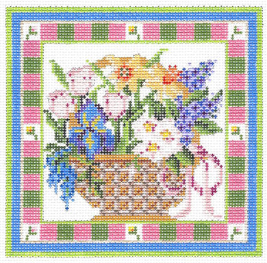 Spring Flowers and Stitch Guide (KWP-09A)