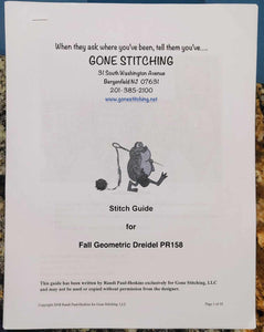 Fall Geometric Dreidel and Stitch Guide (PR158)