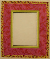 Pink Damask & Leopard Frame (PF156)