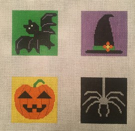 Halloween Coaster Canvas (4 Coasters) (DC-13)