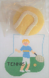Boy Tennis w/Ball Mini Sock with Insert (CM563A)